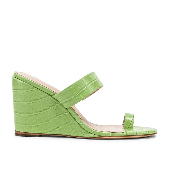 Green LPA Dona Wedge Heel Retail $178 size 6.5 - Picture 5 of 8